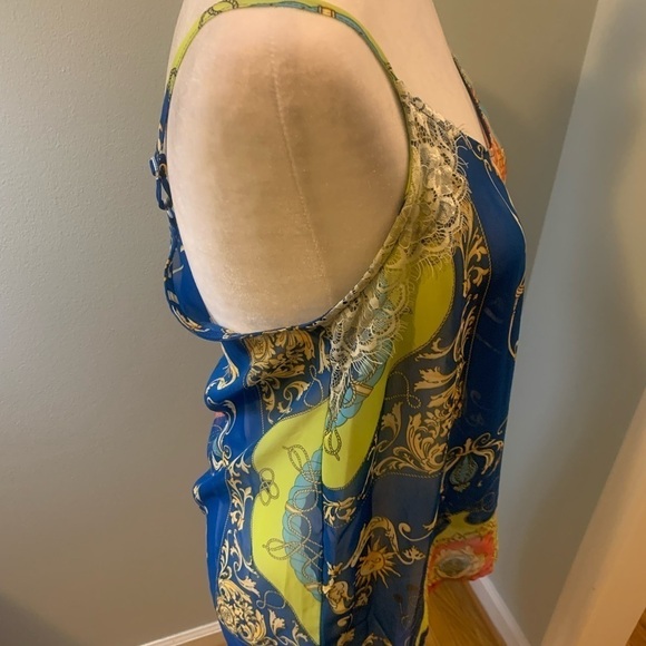 Lily White colorful sheer camisole, size M - Picture 5 of 6